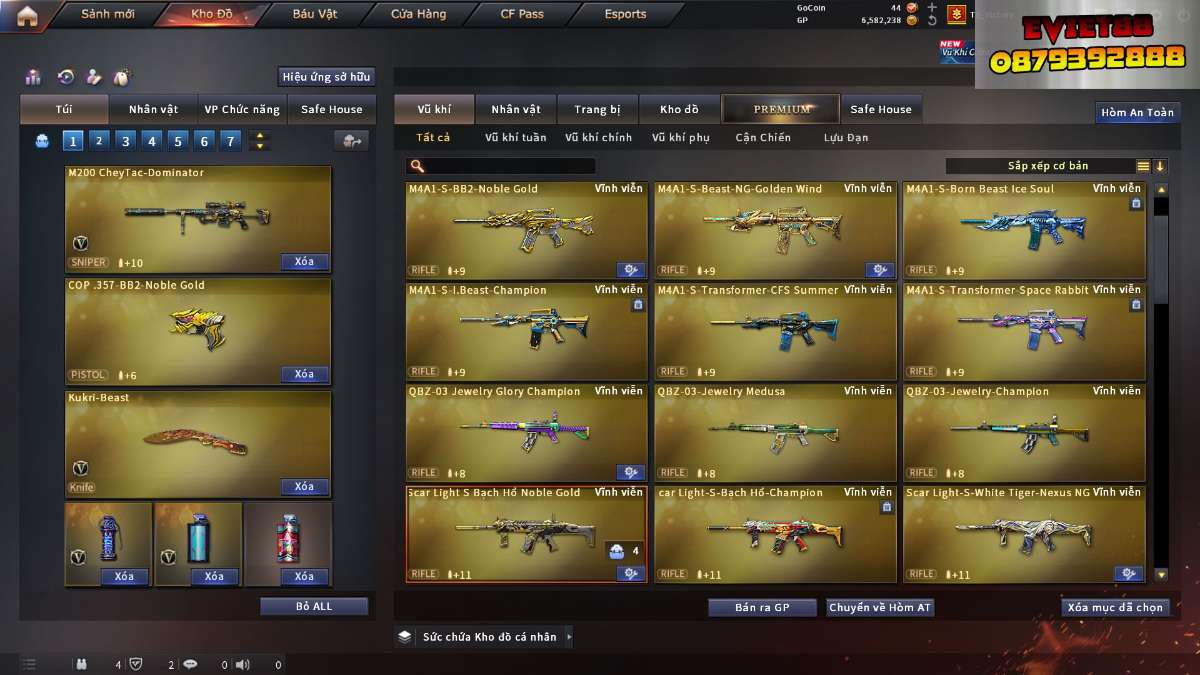 shop acc cf uy tin gia re